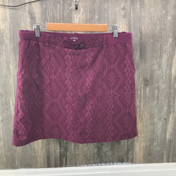 Riders by Lee on the go plum mauve sporty skort size 12 - Picture 1 of 7